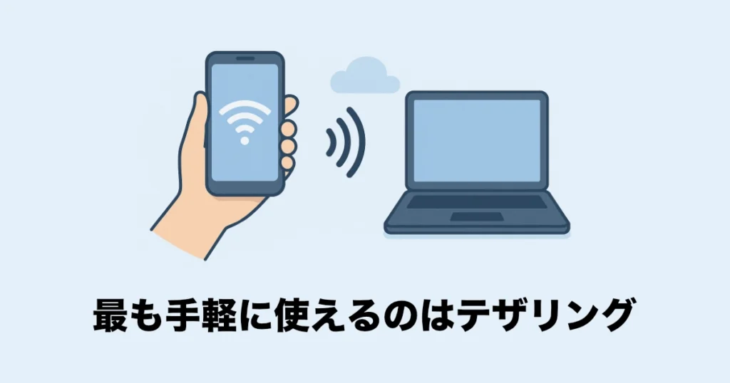 スマホのテザリング